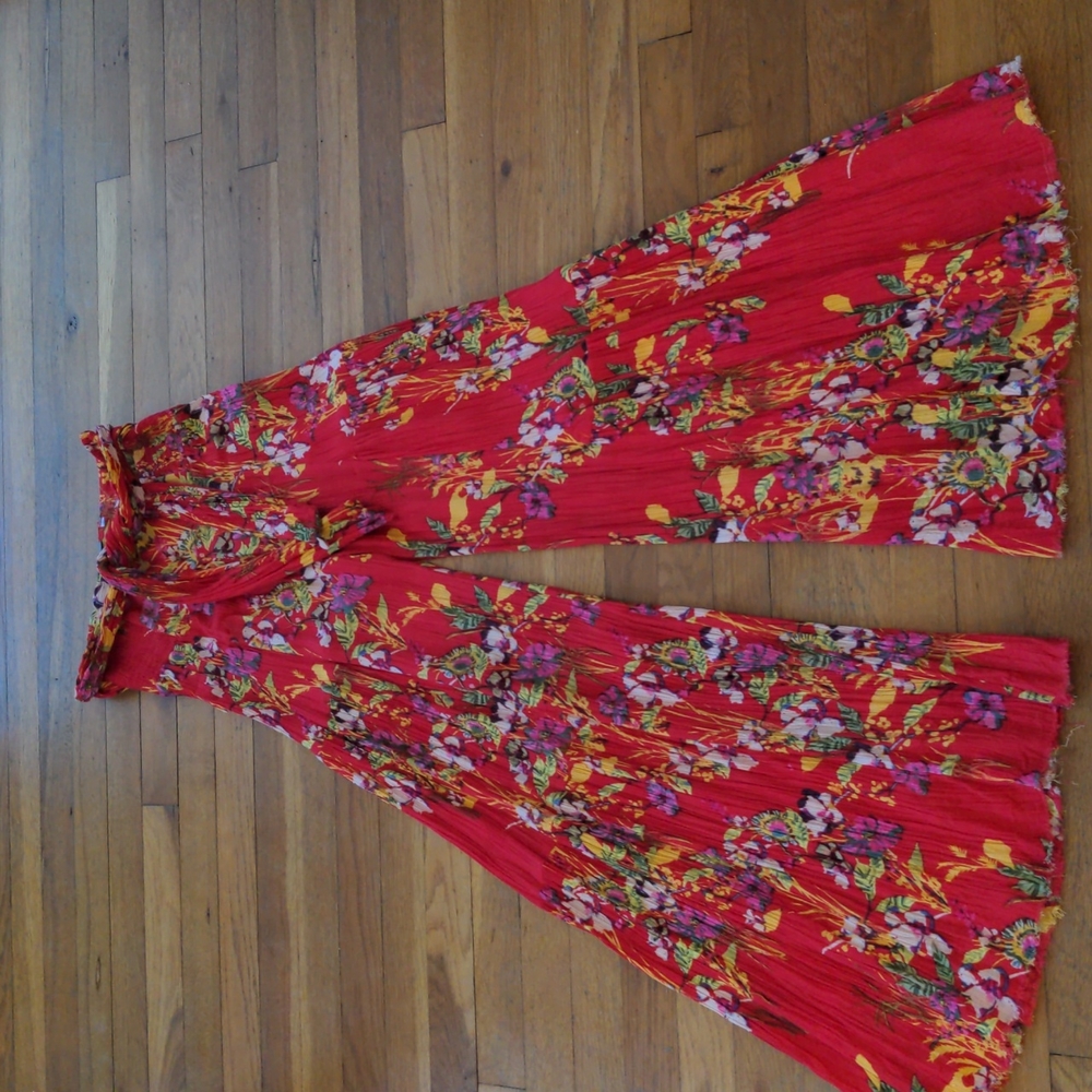 Free People FP One Aloha Printed Wide-Leg Pants